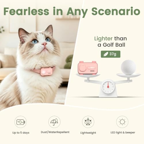 AI Smart Pet GPS Tracker with Live Virtual Fence for Dogs and Cats