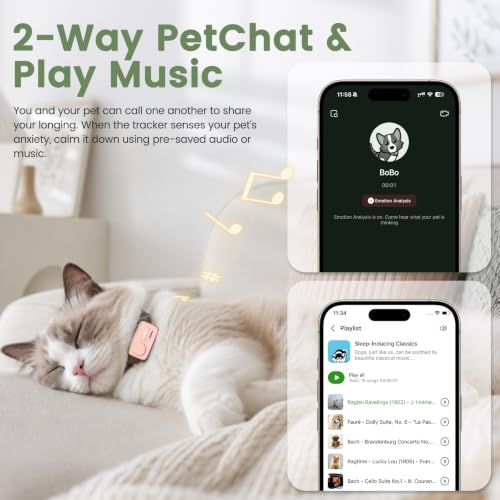 AI Smart Pet GPS Tracker with Live Virtual Fence for Dogs and Cats
