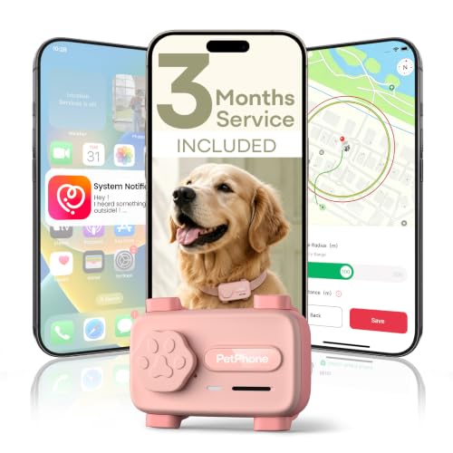 AI Smart Pet GPS Tracker with Live Virtual Fence for Dogs and Cats