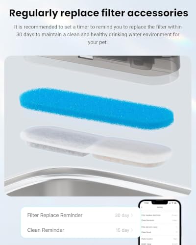 10L Cordless Smart Pet Water Fountain with App Monitoring