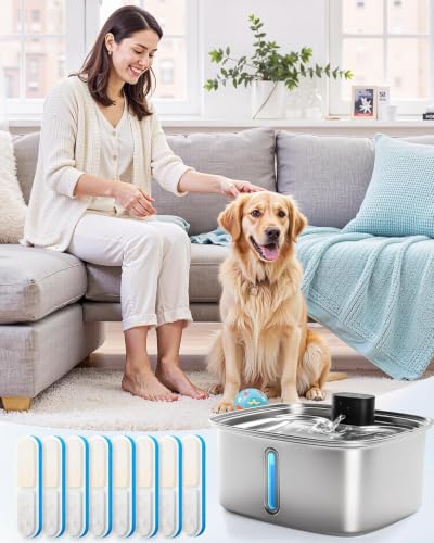 10L Cordless Smart Pet Water Fountain with App Monitoring