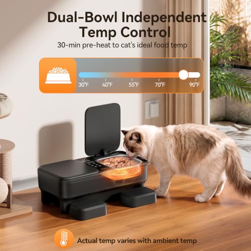Automatic Wet Food Cat Feeder with Cooling and Preheating