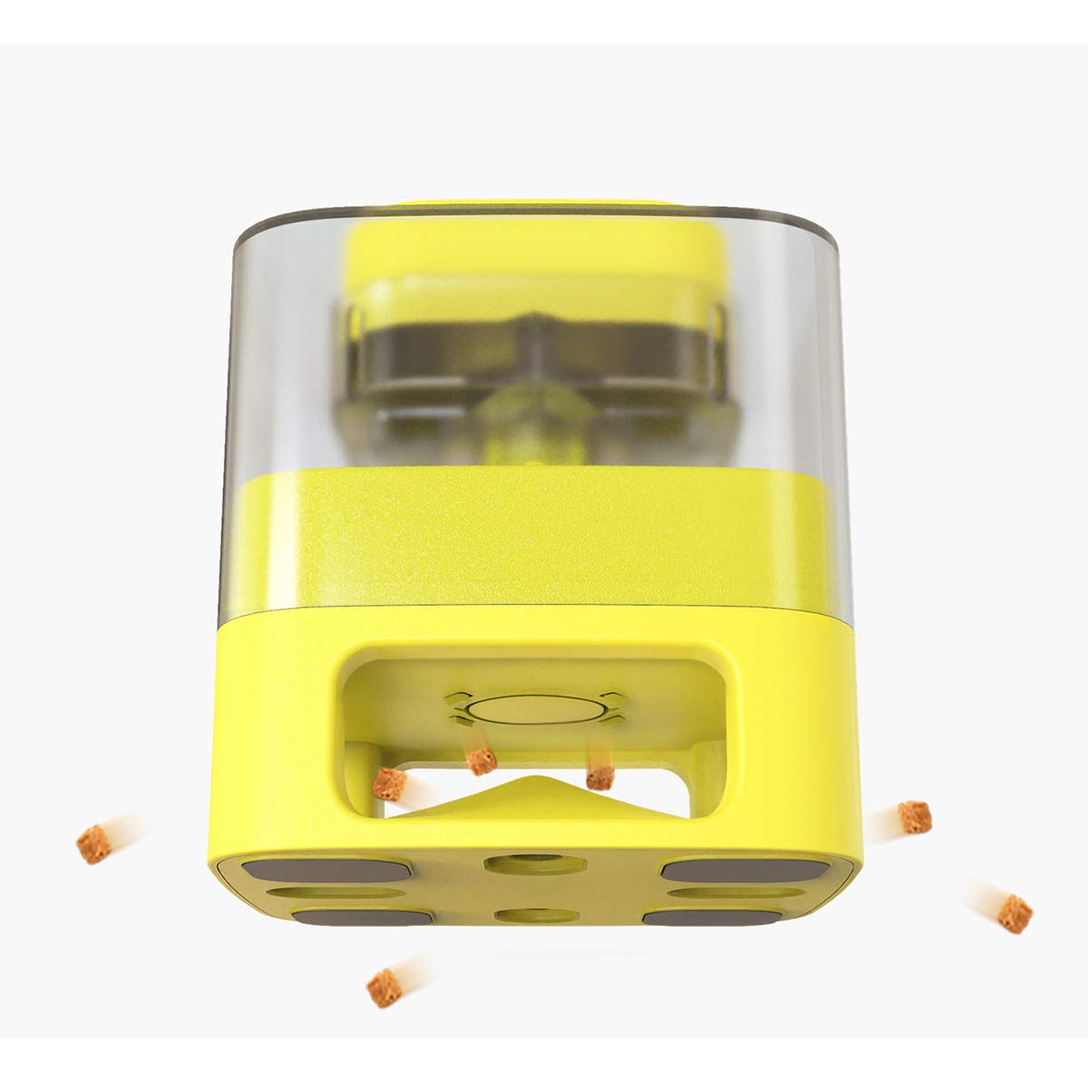 Interactive Dog Feeder with Button Trigger Treat Dispenser
