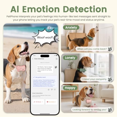 AI Smart Pet GPS Tracker with Live Virtual Fence for Dogs and Cats