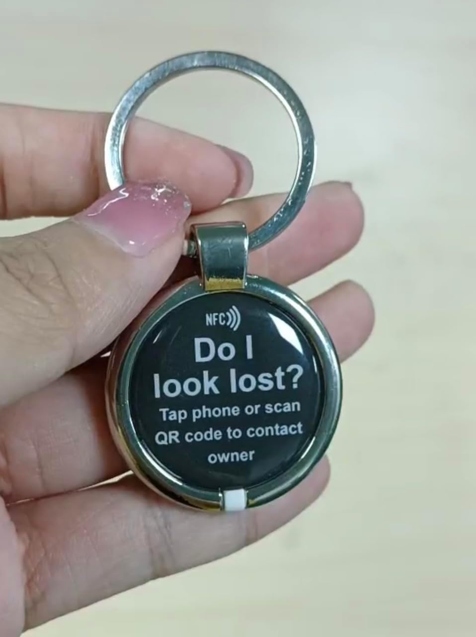 Smart NFC QR Pet ID Tag with Online Profile and Location Alerts
