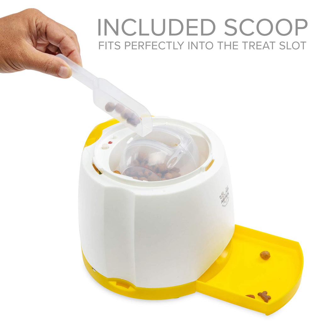 Remote Button Dog Treat Dispenser for Training and Memory Games