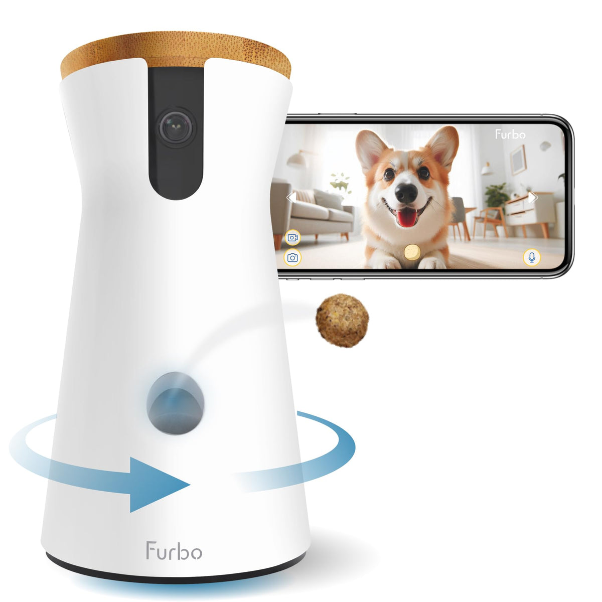 360 Degree Smart Pet Camera with Remote Monitoring