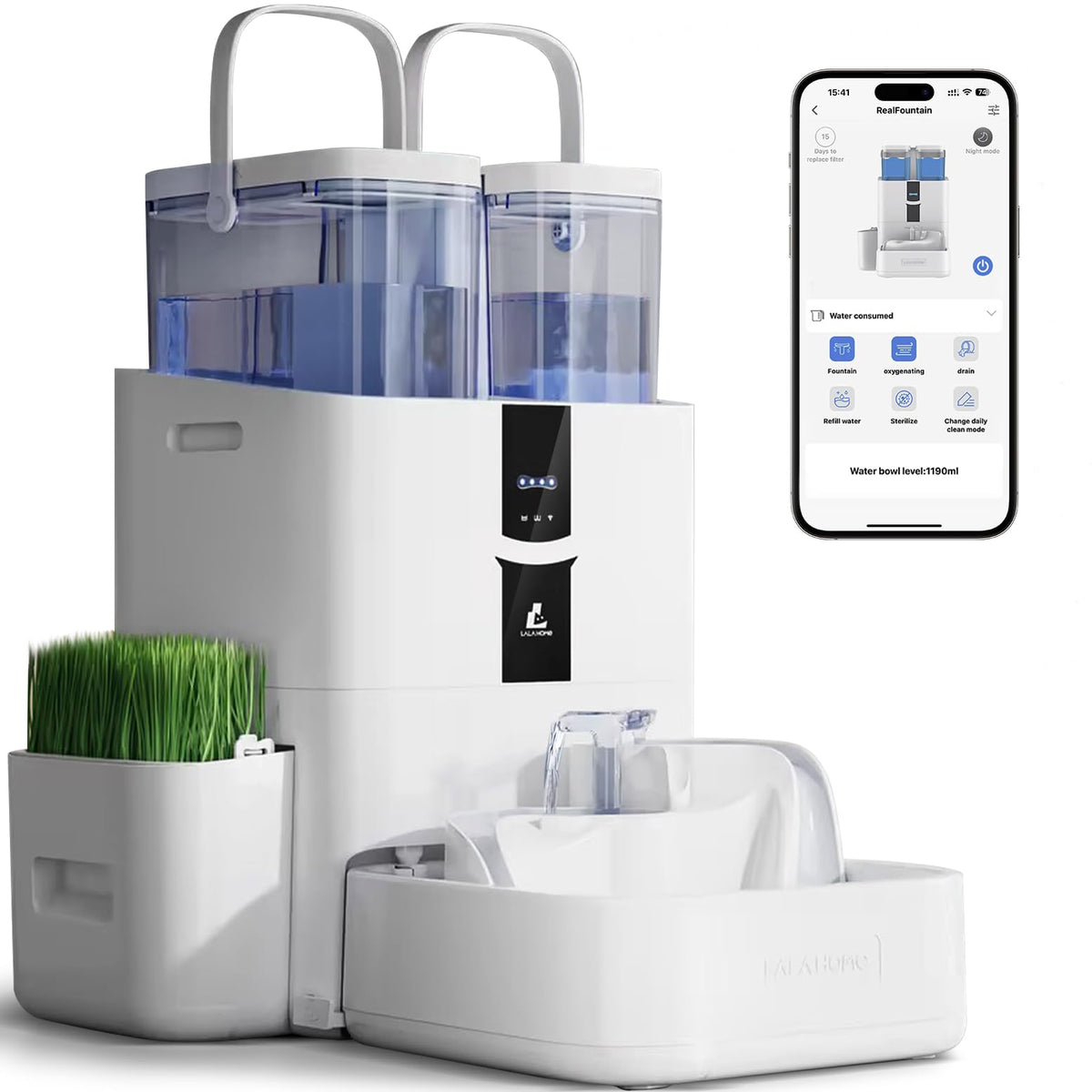 10L Large Capacity Smart Pet Water Fountain with WiFi Control