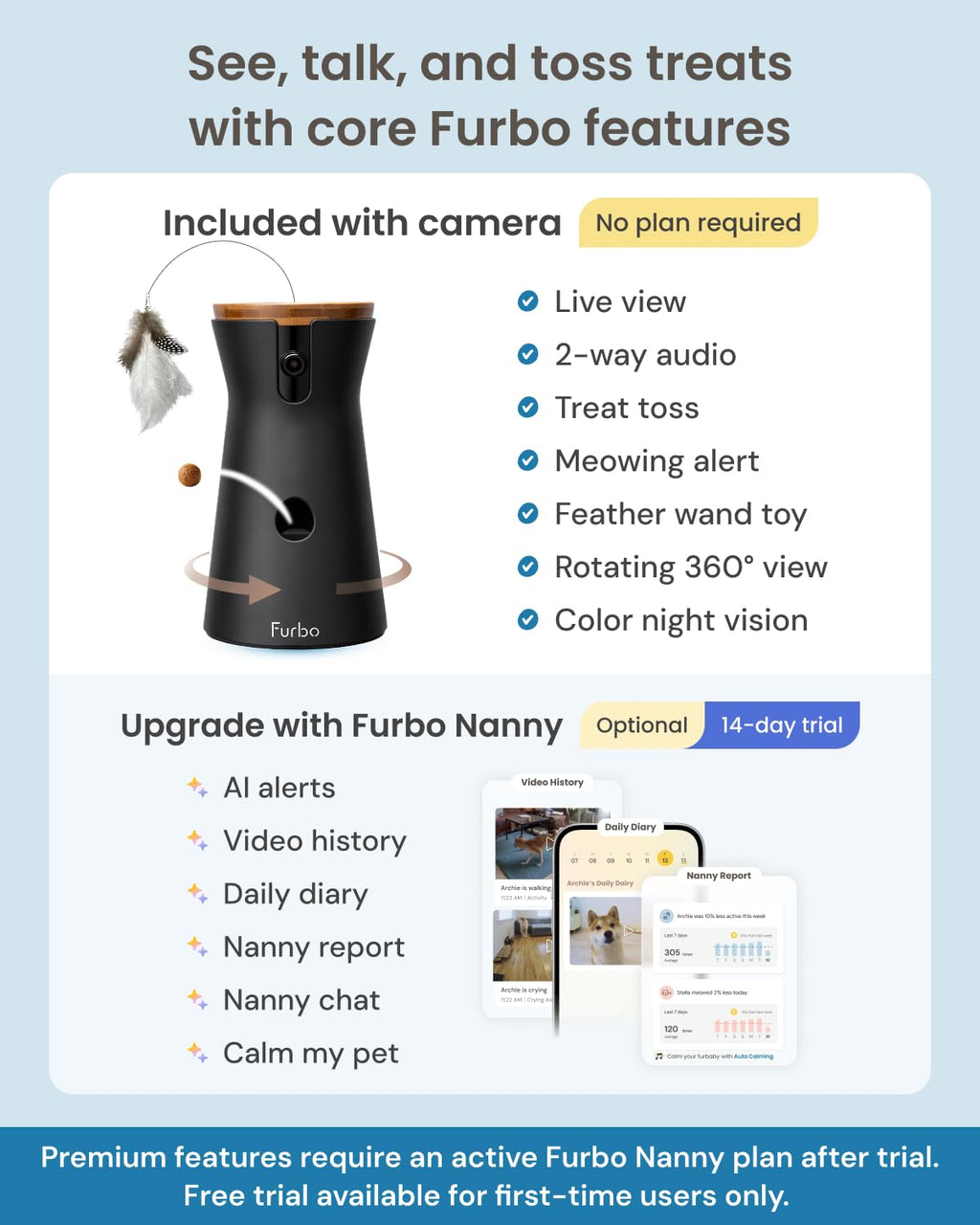 360 Degree Smart Pet Camera with Remote Monitoring