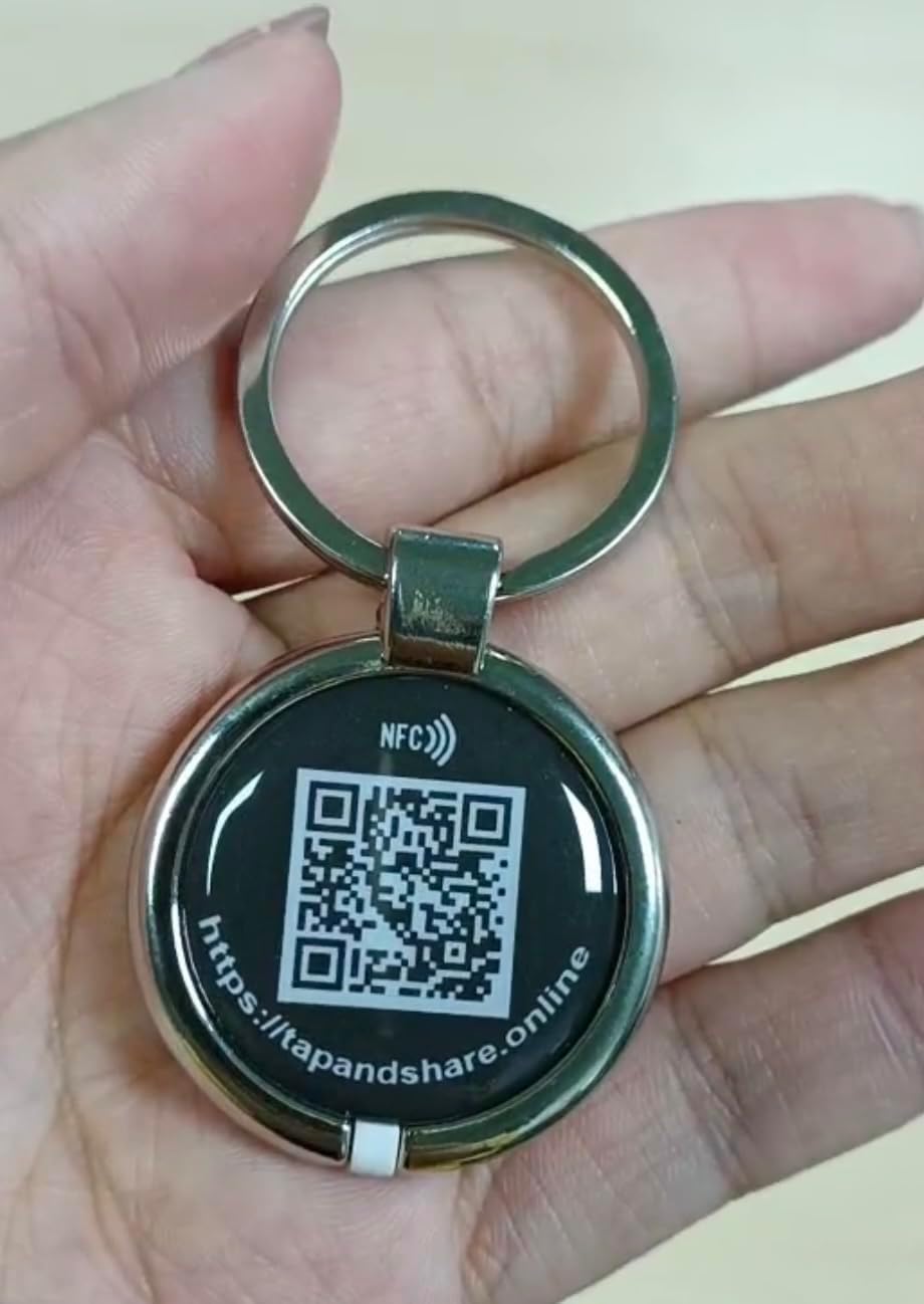 Smart NFC QR Pet ID Tag with Online Profile and Location Alerts