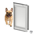 Door Mounted Pet Door with Secure Entry for Cats and Dogs