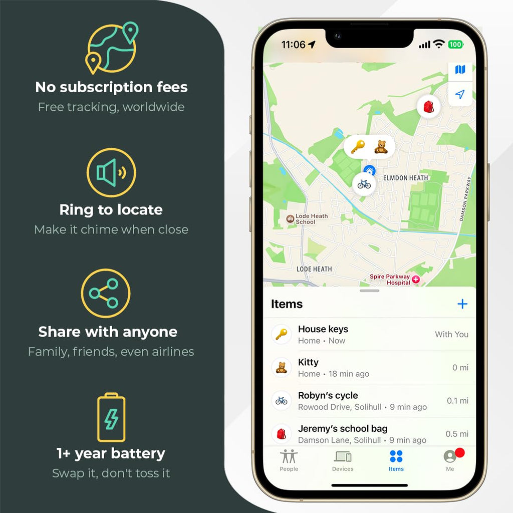 Bluetooth Smart Tracker and Item Locator for Everyday Essentials