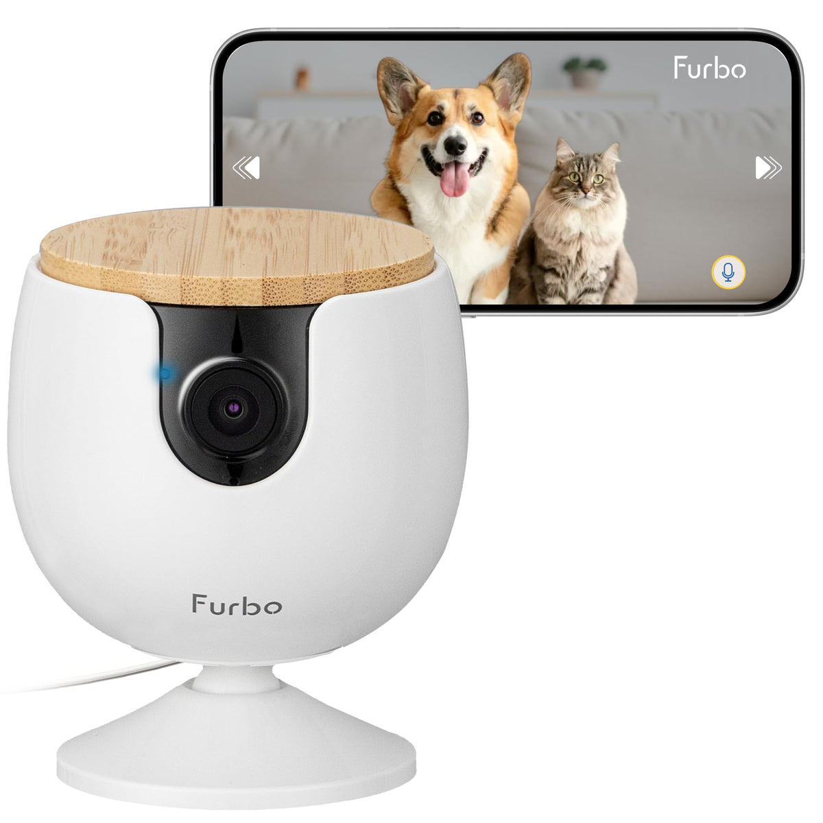 360 Degree Smart Pet Camera with Remote Monitoring