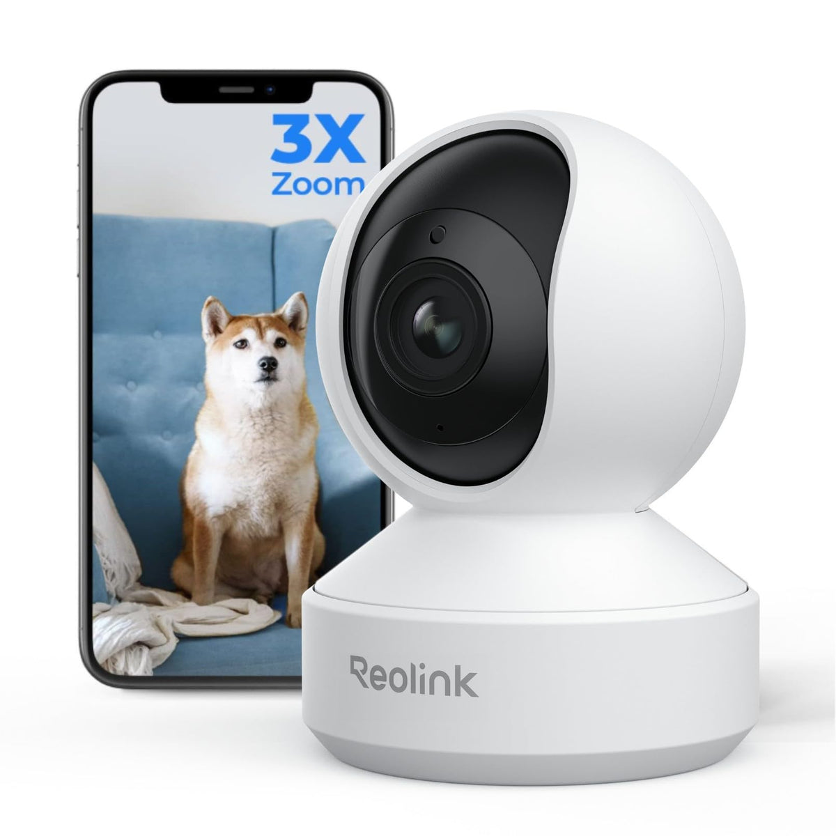 5MP Indoor Pet Camera with Optical Zoom and Auto Tracking