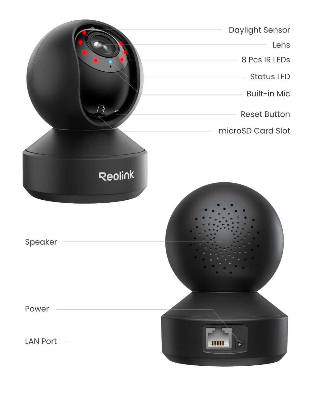 5MP Indoor Pet Camera with Optical Zoom and Auto Tracking