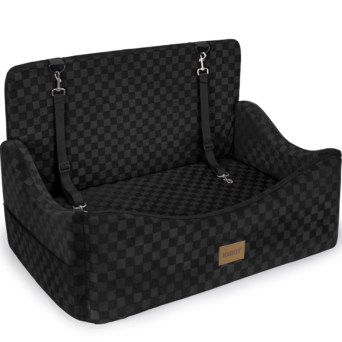 Washable Dog Car Booster Seat with Memory Foam for Large Dogs