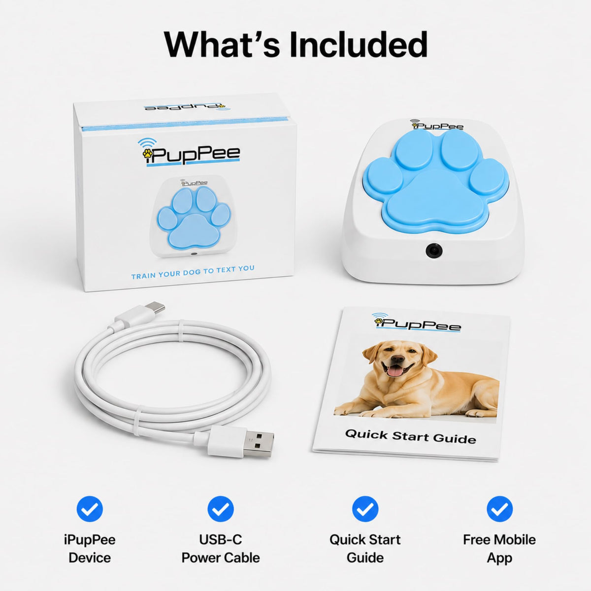 Dog Potty Training Talking Button with Medical Alert Camera