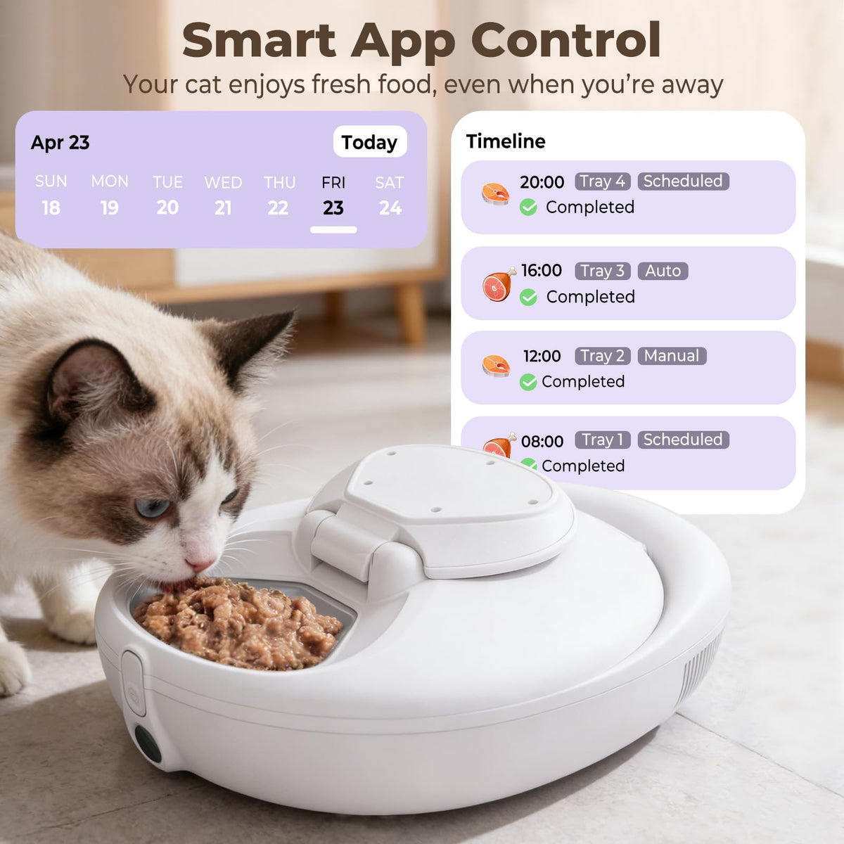 Automatic Cat Food Feeder