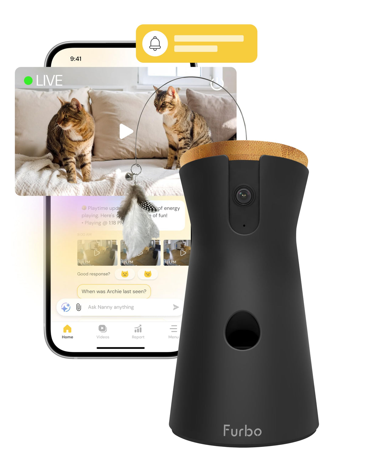 360 Degree Smart Pet Camera with Remote Monitoring