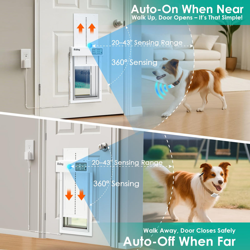 Automatic Smart Dog Door for Secure Pet Entry and Access