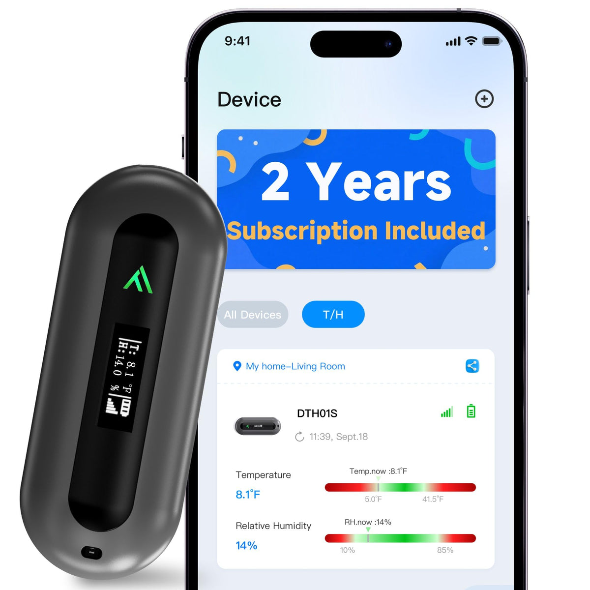 4G Pet Safety Temperature Humidity and Power Outage Monitor