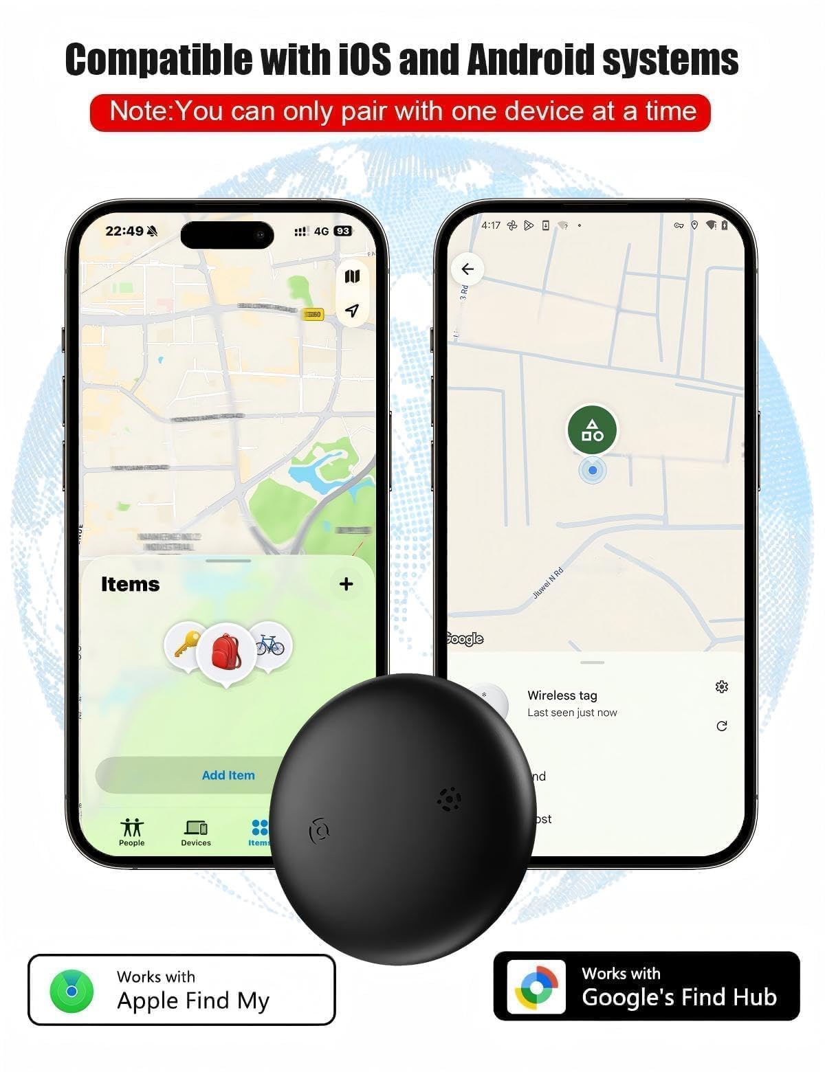 Smart GPS Dog Tracker for iOS and Android Mobile Devices