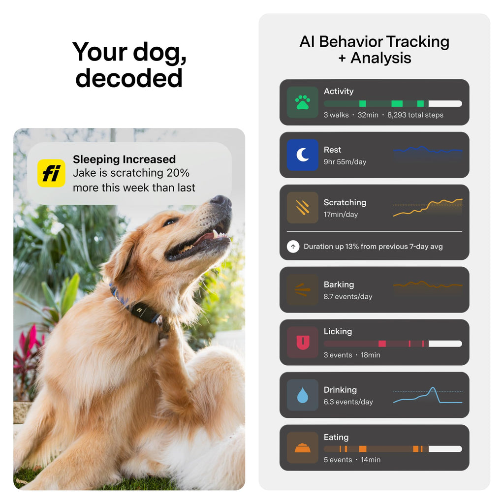 Mini Smart GPS Dog Tracker with Health Tracking Waterproof Design