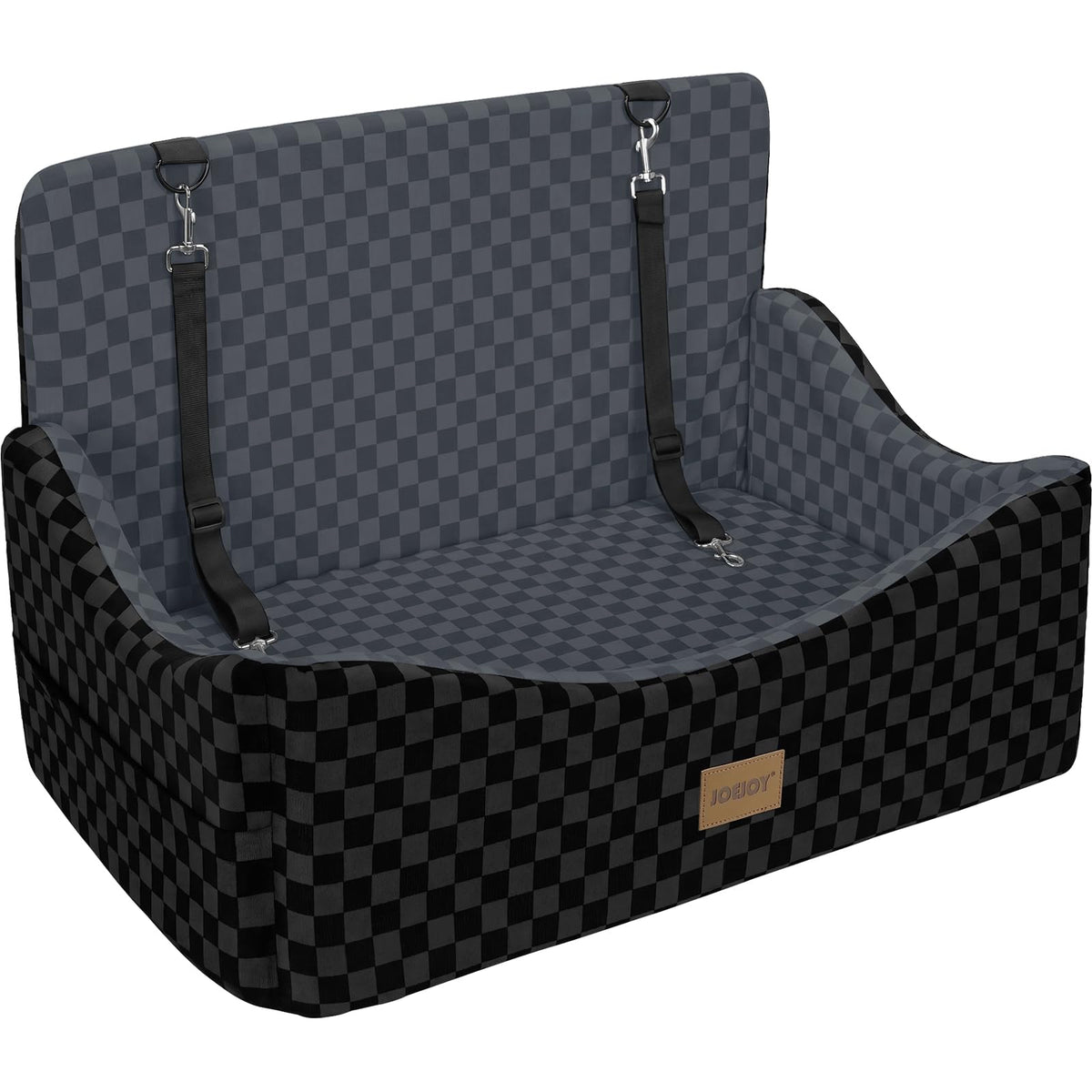Washable Dog Car Booster Seat with Memory Foam for Large Dogs