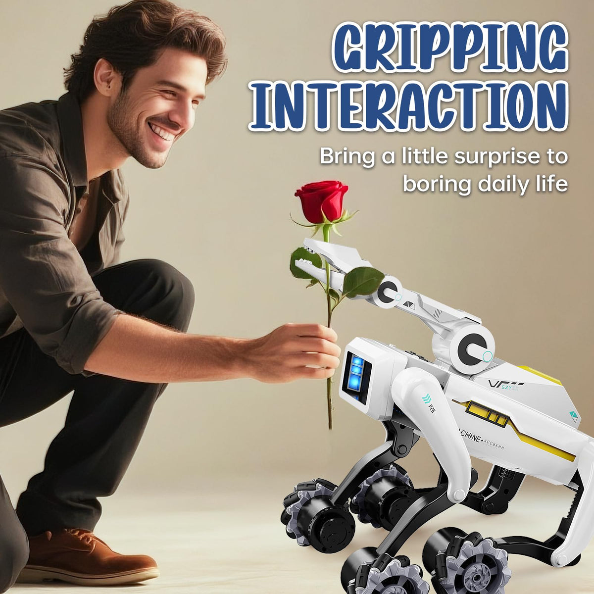 Interactive Smart Robot Dog Toy for Kids and Indoor Play