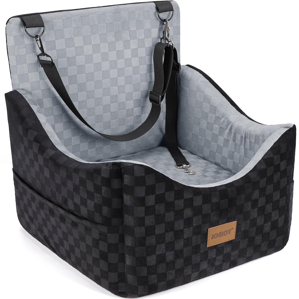Washable Dog Car Booster Seat with Memory Foam for Large Dogs