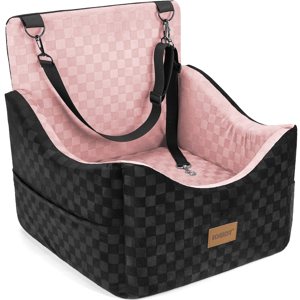 Washable Dog Car Booster Seat with Memory Foam for Large Dogs