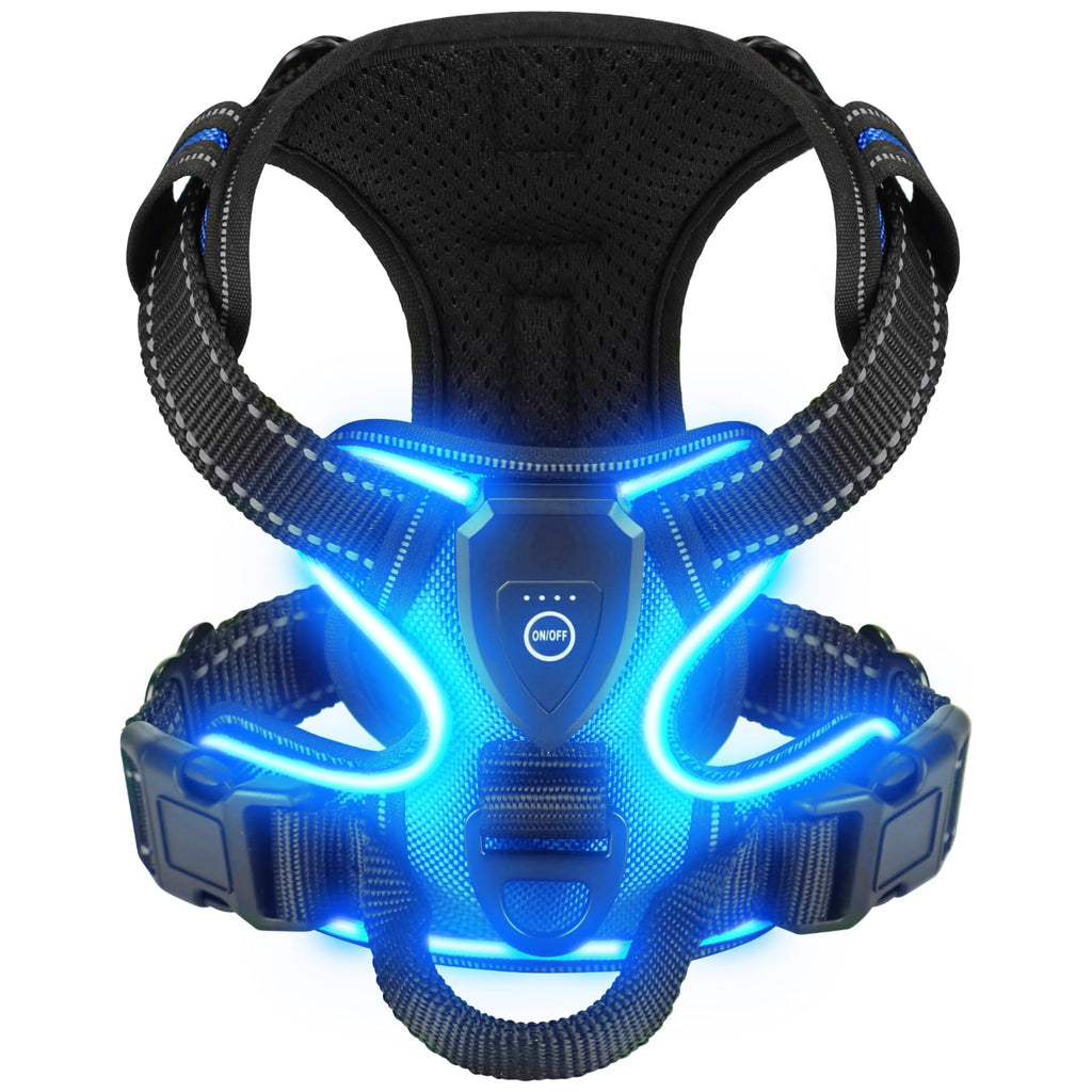 Rechargeable LED Dog Harness with Three Lighting Modes