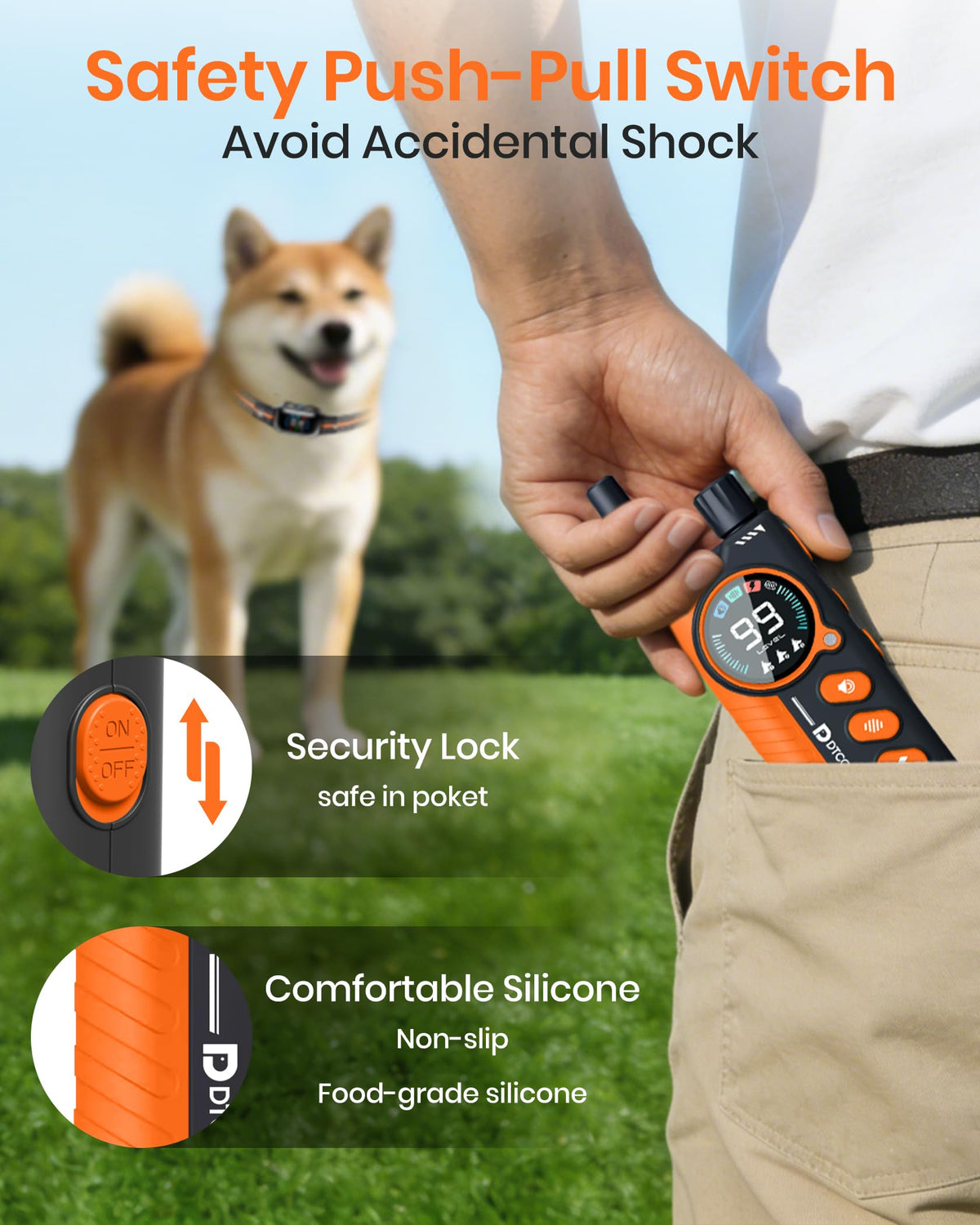 2 in 1 Dog Training Collar with Remote and Anti Bark Modes