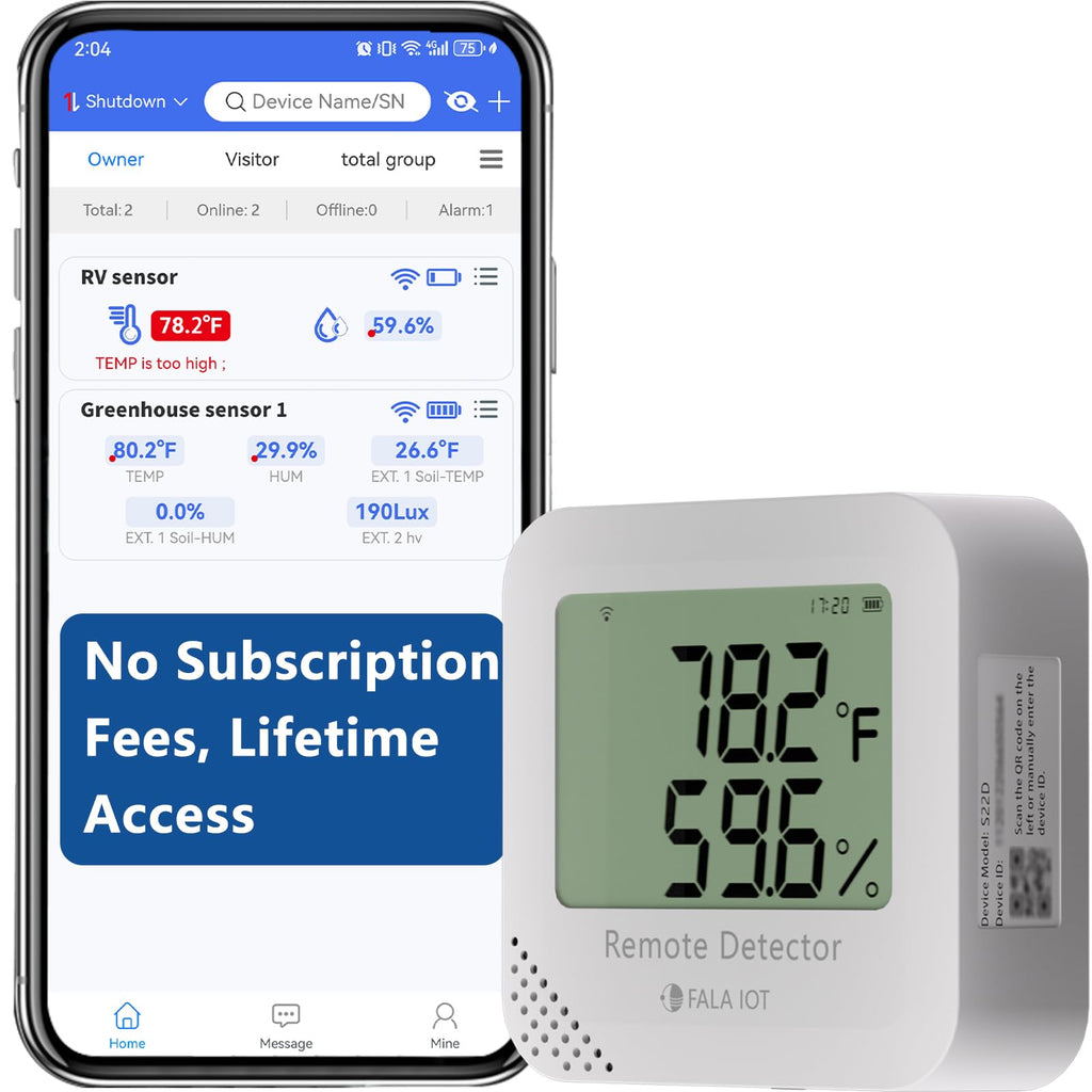 WiFi Temperature and Humidity Monitor with Remote Alerts