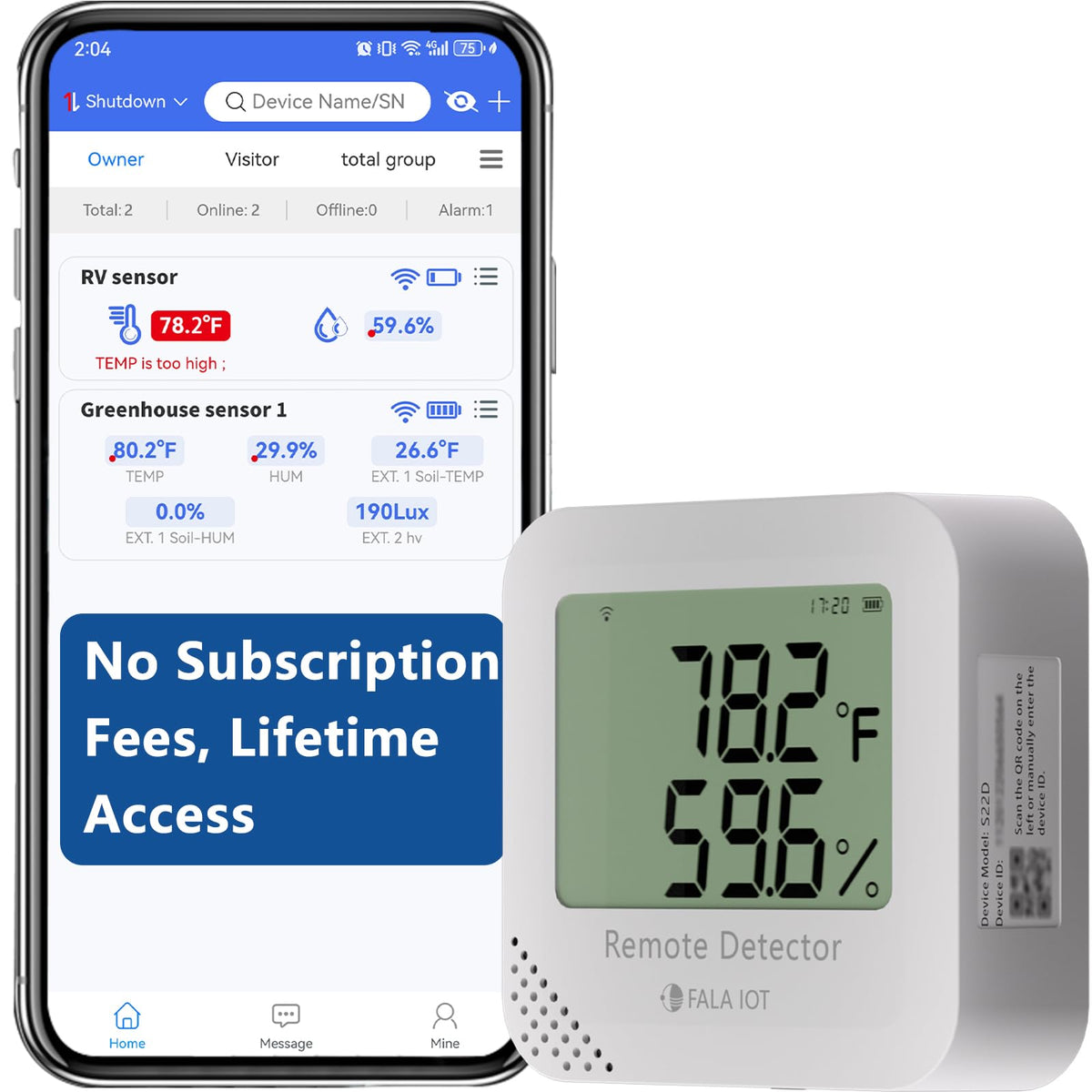 WiFi Temperature and Humidity Monitor with Remote Alerts