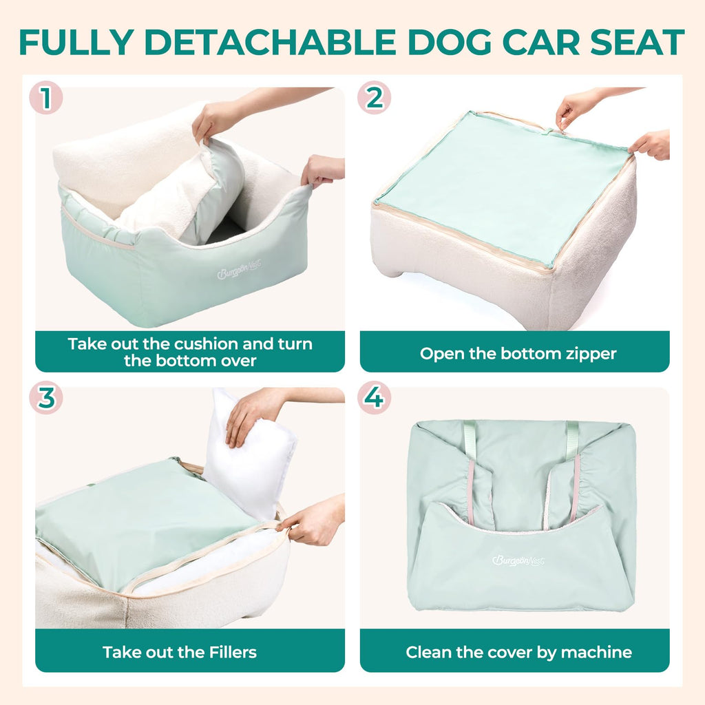 Comfort Dog Car Seat Bed for Small Dogs and Puppies