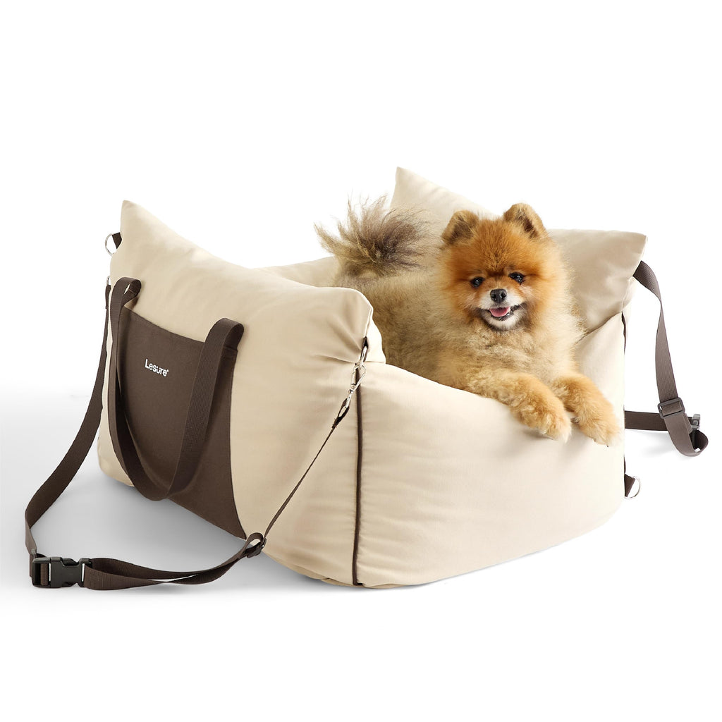 Dog Car Booster Seat for Small Dogs and Puppies Under 25 Pounds