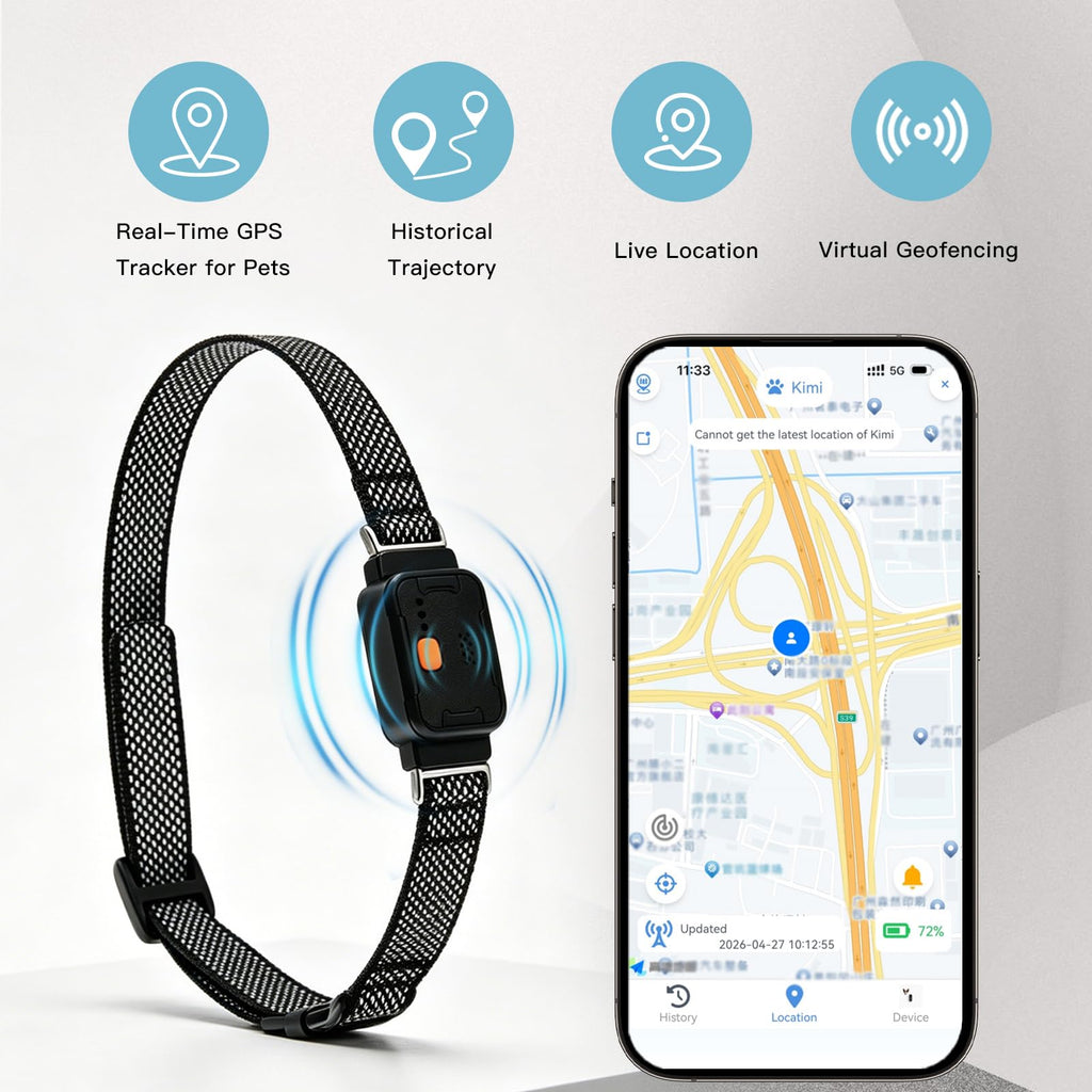 GPS Dog Collar with Wireless Fence and Pet Tracking