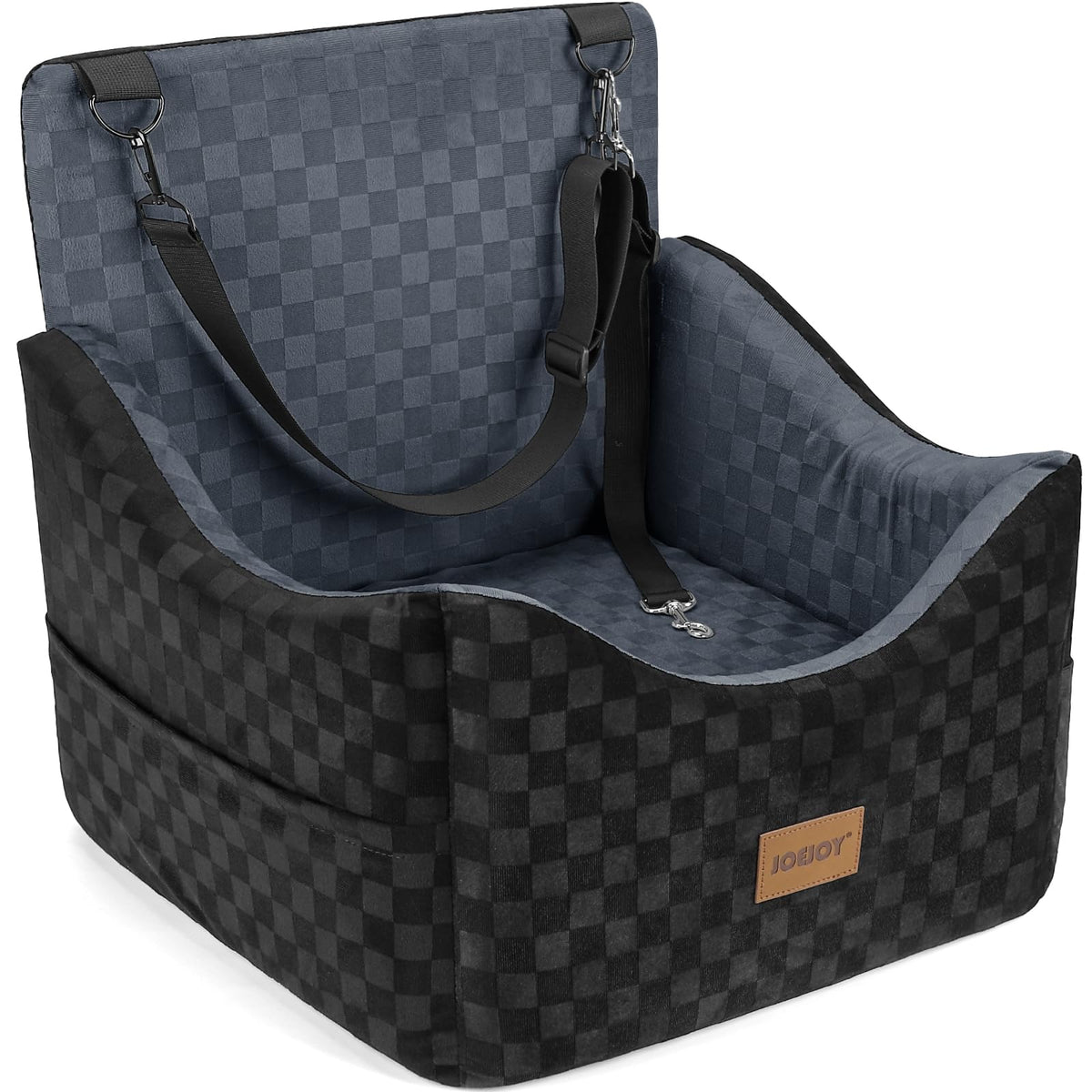 Washable Dog Car Booster Seat with Memory Foam for Large Dogs