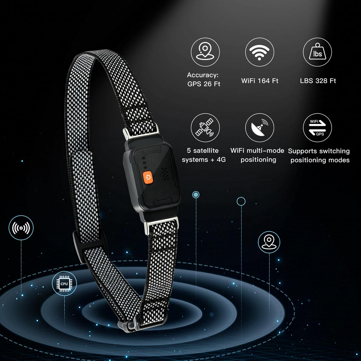 GPS Dog Collar with Wireless Fence and Pet Tracking