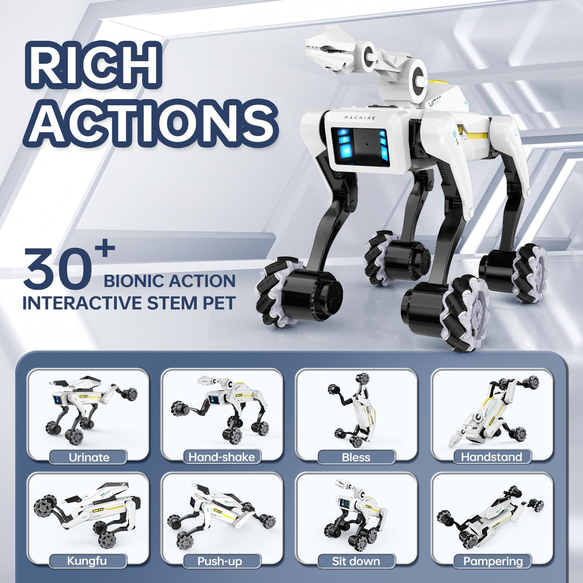 Interactive Smart Robot Dog Toy for Kids and Indoor Play
