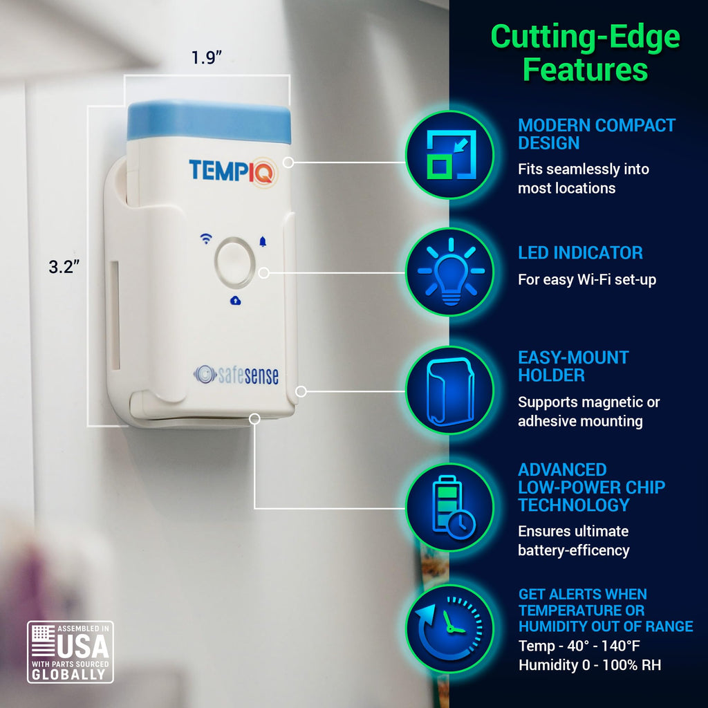 WiFi Temperature and Humidity Sensor with App Alerts