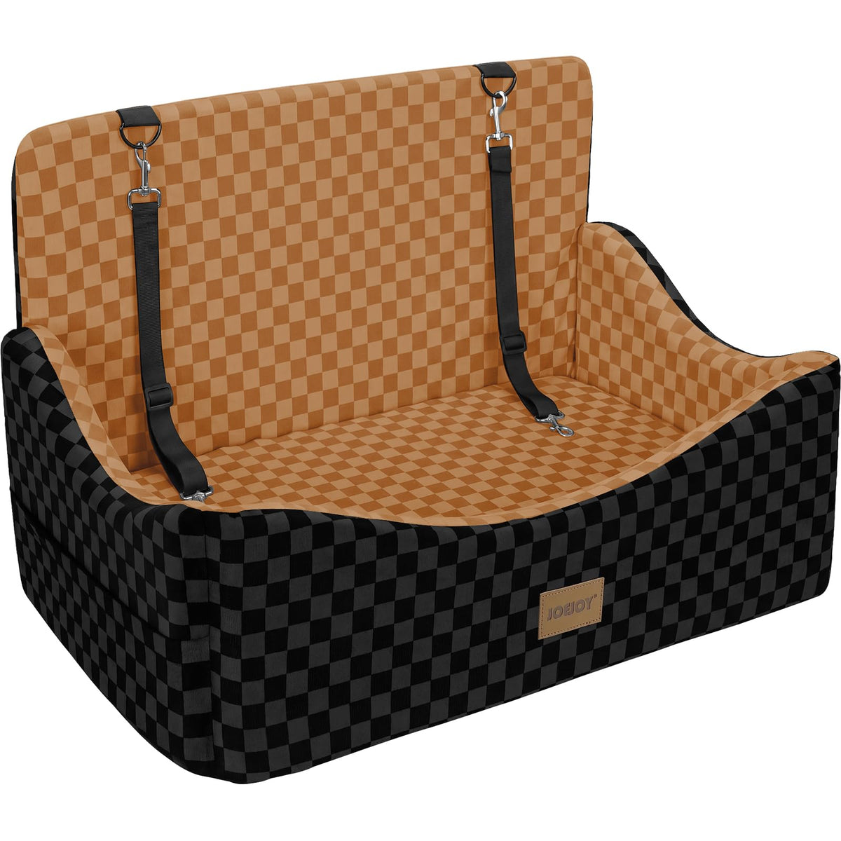 Washable Dog Car Booster Seat with Memory Foam for Large Dogs