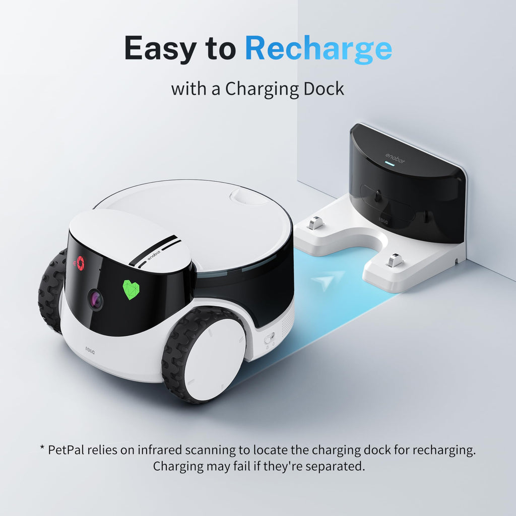 2.5K Mobile Pet Camera Robot with Treat Dispenser