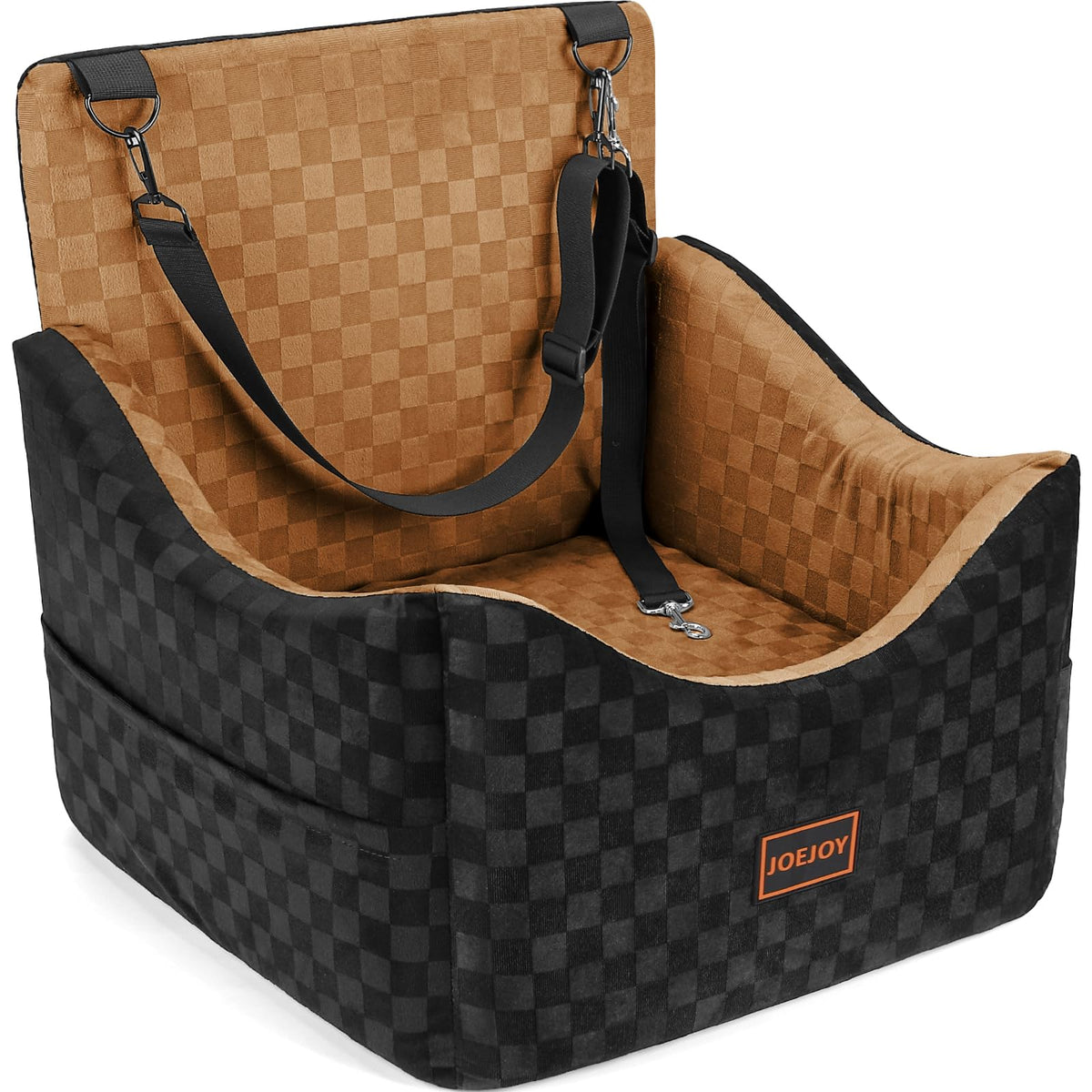 Washable Dog Car Booster Seat with Memory Foam for Large Dogs