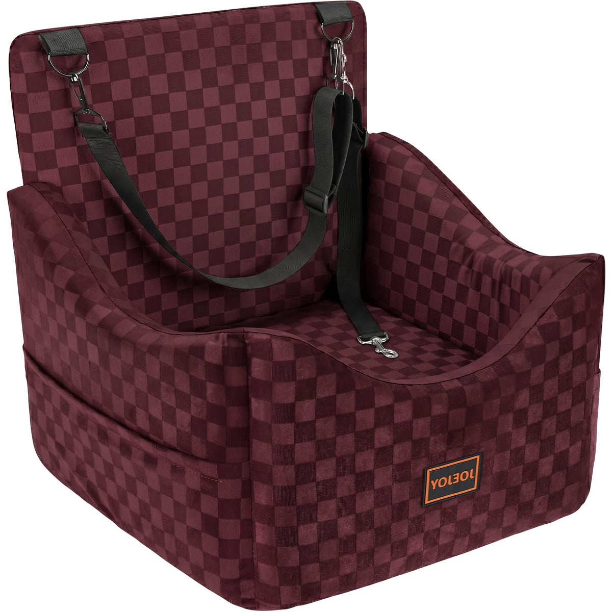 Washable Dog Car Booster Seat with Memory Foam for Large Dogs