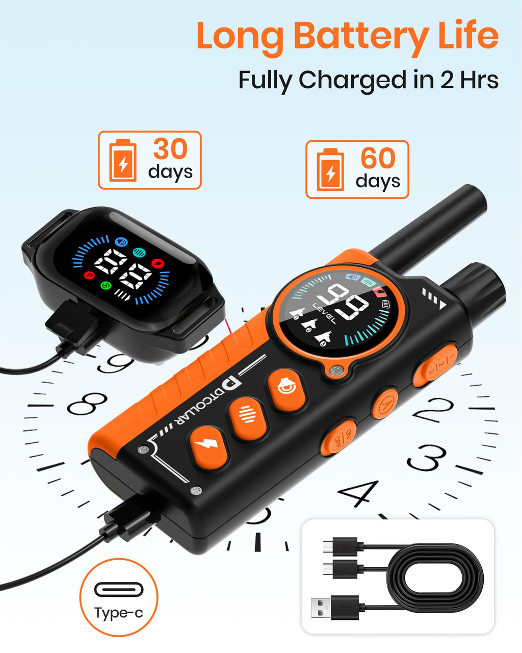 2 in 1 Dog Training Collar with Remote and Anti Bark Modes