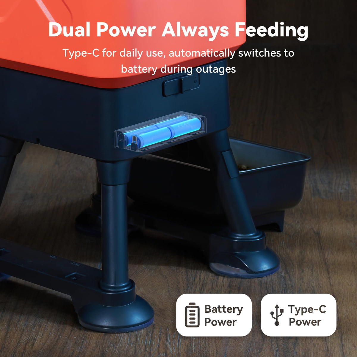14L Large Capacity Automatic Dog Feeder for Large Dogs