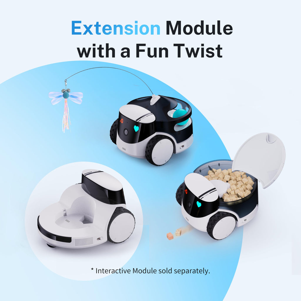 2.5K Mobile Pet Camera Robot with Treat Dispenser