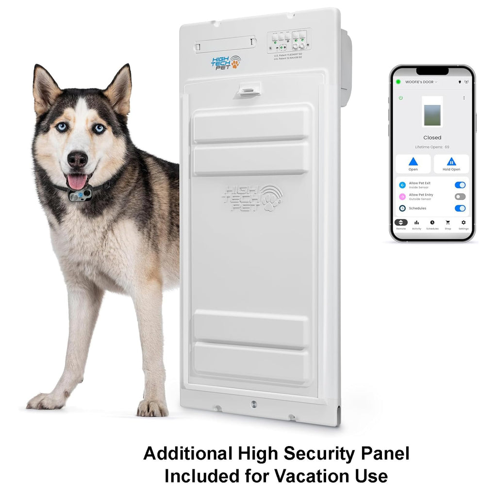 WiFi Automatic Smart Dog Door with Roll Up Entry Control
